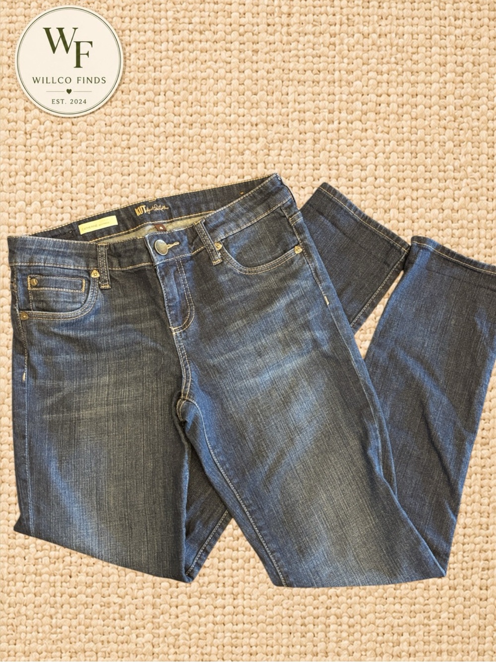 KUT from the Kloth Catherine Boyfriend Jeans Women’s Size 4 Dark Wash Cuffed